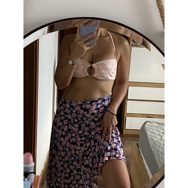 Áo lệch vai/chân váy midi  mặc ngoài bikini xuất dư xịn nhiều màu, hỏi shop gửi thêm