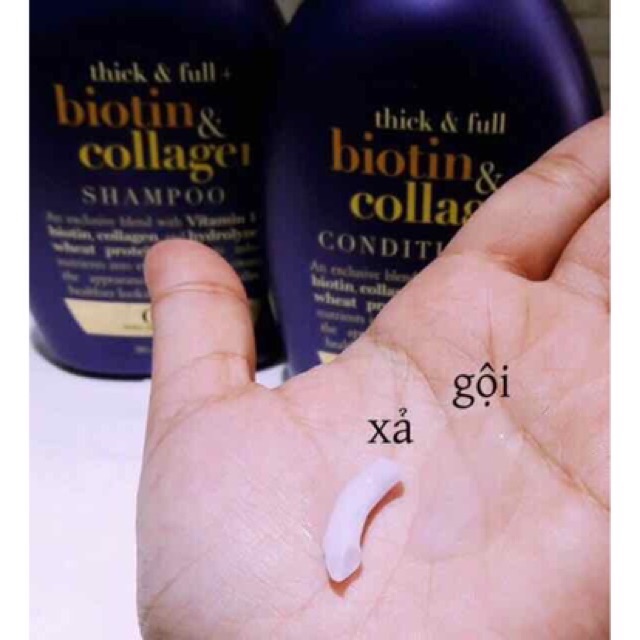 ❤️ [Date 2023] Bộ Dầu gội xả mọc tóc giảm rụng OGX Biotin Collagen 385ml Mỹ, chuẩn xịn USA