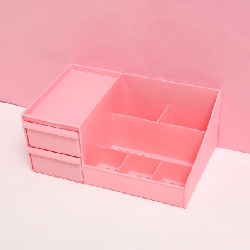 Khay/Kệ Mỹ Phẩm Đa Năng - Kệ Decor Góc Học Tập tặng kèm sticker trang trí cute
