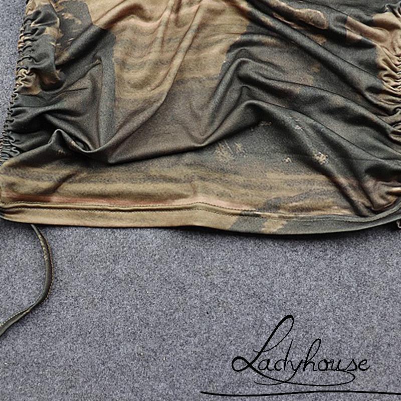 Ldd-Đầm dáng ôm hai dây phối màu nhuộm loan phong cách Hàn Quốc gợi cảm dành cho nữ