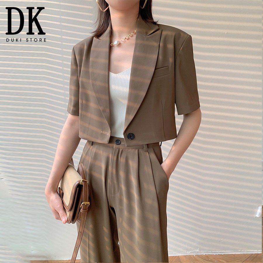 [SALE SỐC] Áo khoác blazer, áo vest blazer nữ dáng lửng cực xinh BLU0014 - DUKI STORE | BigBuy360 - bigbuy360.vn
