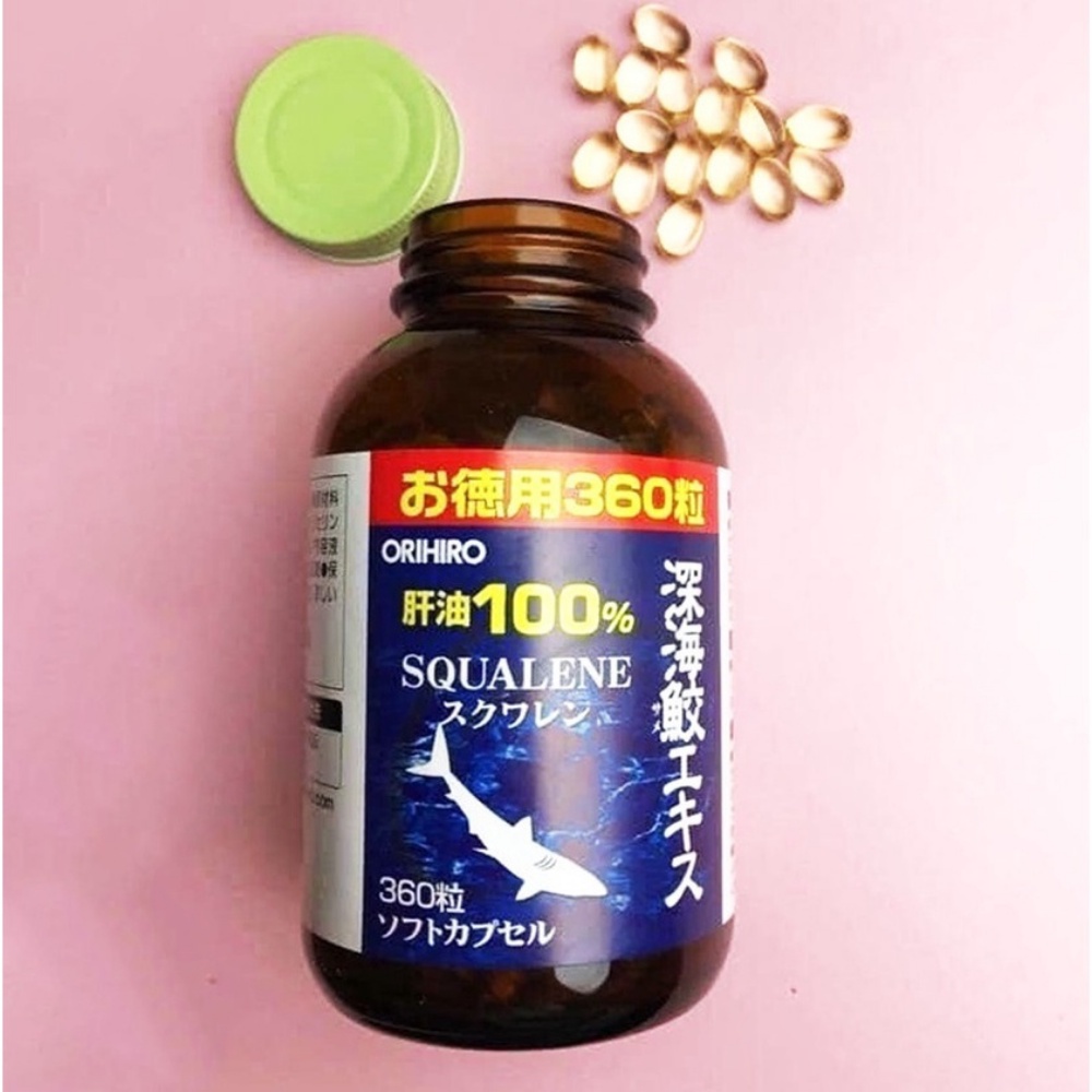 Viên uống sụn vi cá mập Orihiro Squalene Nhật Bản 360 Viên Kimochi Store