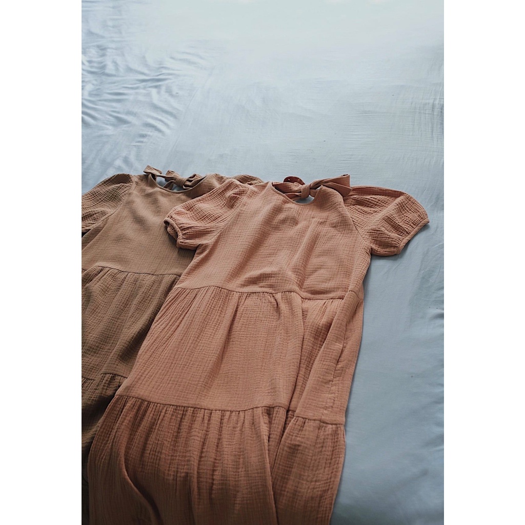 Chicka Chicka - Đầm Long baby doll dress - Cam