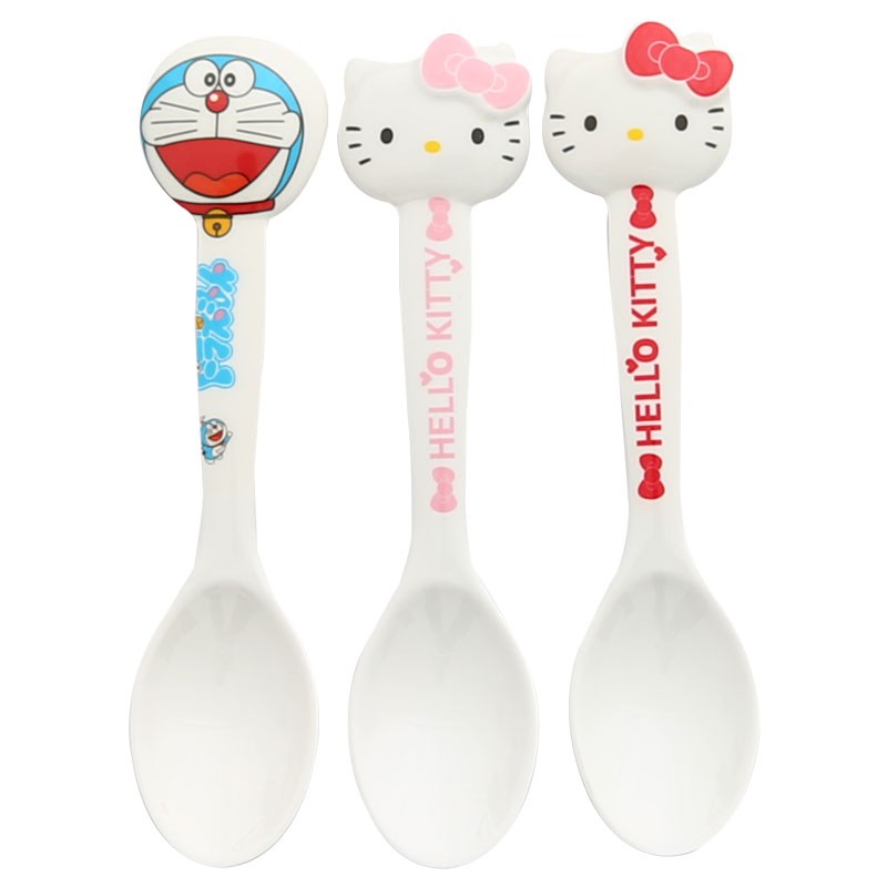 Thìa nhựa Hello Kitty, Doraemon KT032