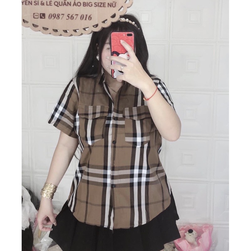 ÁO SƠ MI TAY NGẮN (đen/trắng/BBR) BIGSIZE 55-90kg (có size) | BigBuy360 - bigbuy360.vn