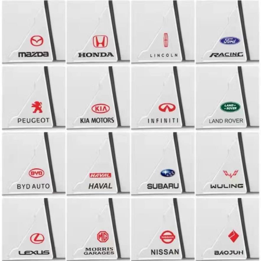 Bộ 2 Chi Tiết Miếng Dán Silicon Chống Va Đập Góc Xe Cửa Ô Tô - Full Logo Hãng Xe