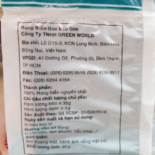 RONG BIỂN CUỘN CƠM GIM BAB - 10 lá