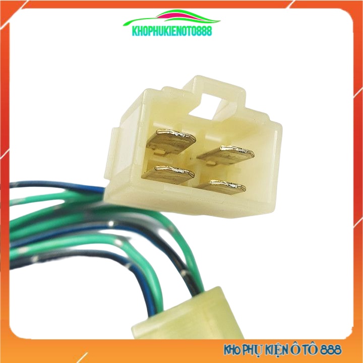 Jack đực cái nối nhanh 2 chân, 3 chân, 4 chân, 6 chân giắc nối có sẵn dây cho ô tô xe máy