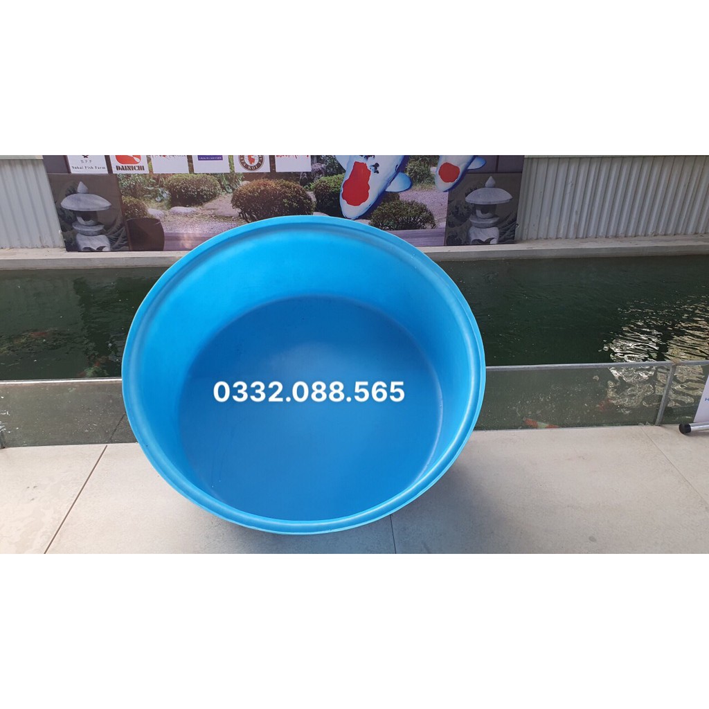 Tank đo cá 400l, thùng nhựa tròn đo cá, quay cá, chụp ảnh, phù hợp với những koi size lớn