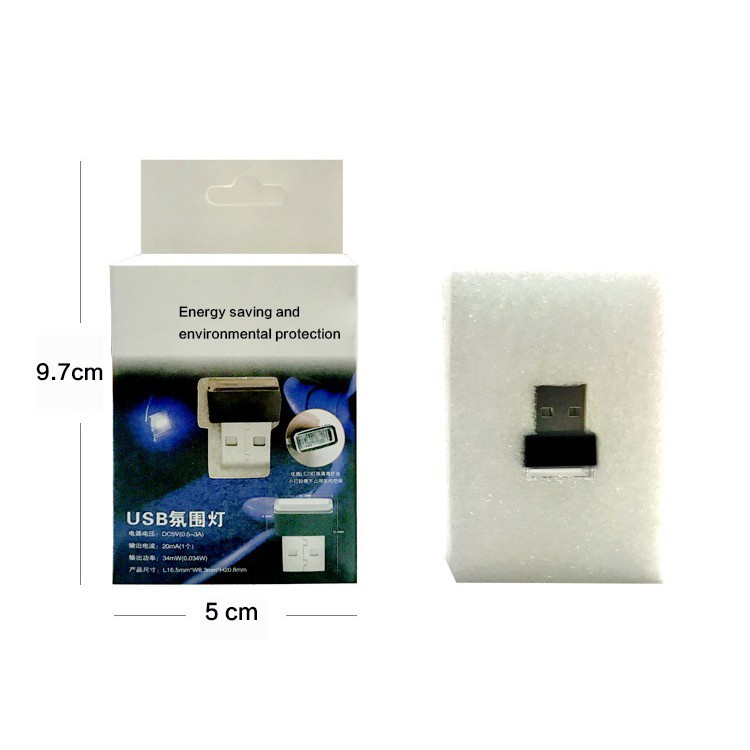 Đèn LED Usb mini Không Dây Trang Trí Nội Thất Xe Hơi