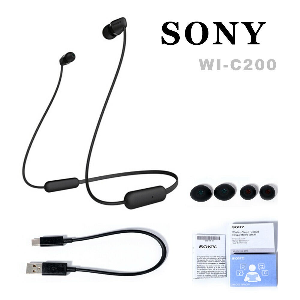 [Mã 267ELSALE hoàn 7% đơn 300K] Tai Nghe Bluetooth Sony WI-C200 Chính Hãng