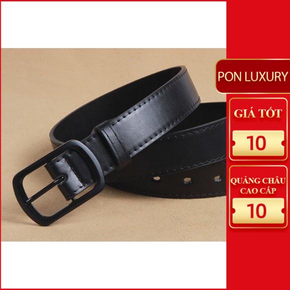 Dây nịt đục lỗ nam trẻ trung màu đen 3 hà nội hcm ponluxury