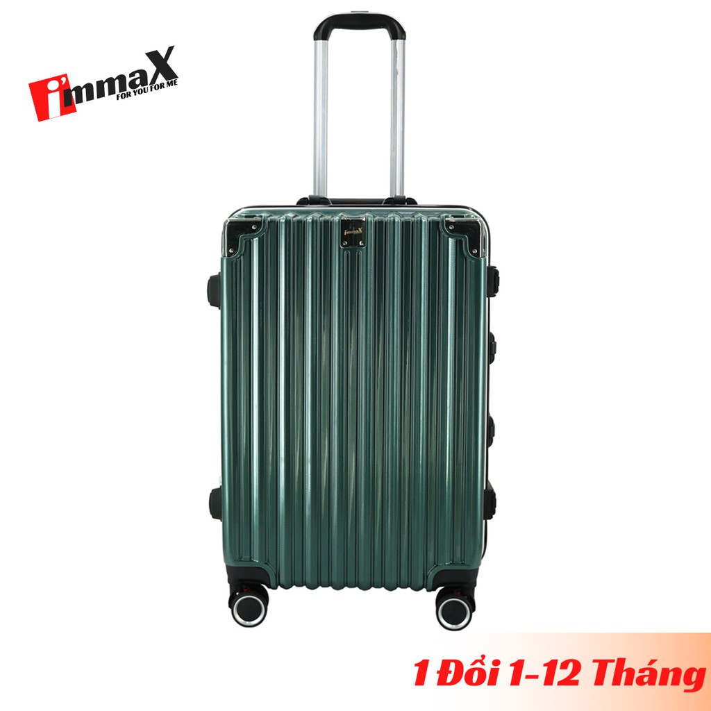 Vali nhựa khung nhôm nắp gập immaX A18 size ký gửi hành lý 24inch bảo hành 2 năm chính hãng, 1 đổi 1 trong 12 tháng