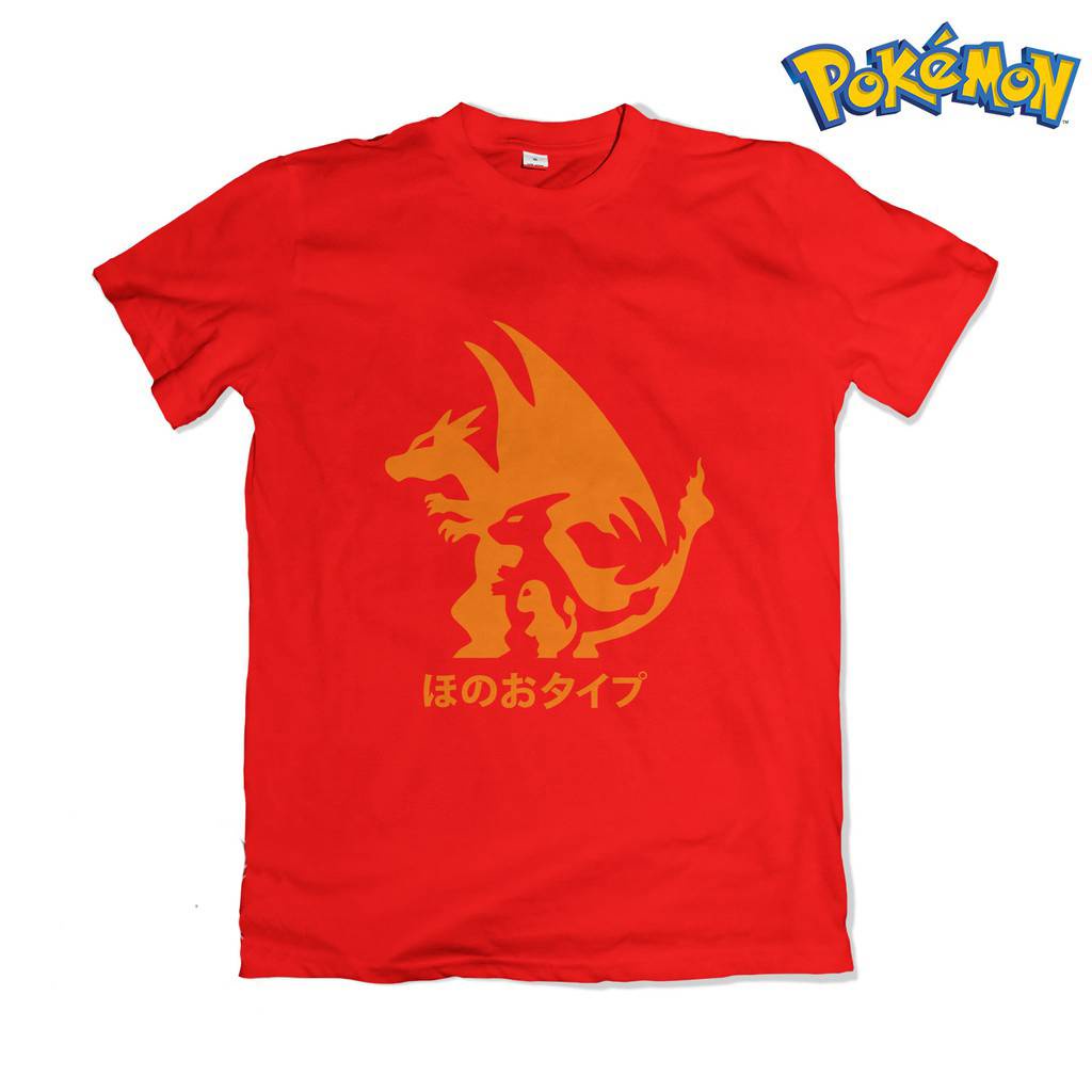 Áo Thun Tay Ngắn Dáng Rộng In Họa Tiết Pokemon Charizard 3D Thời Trang Unisex