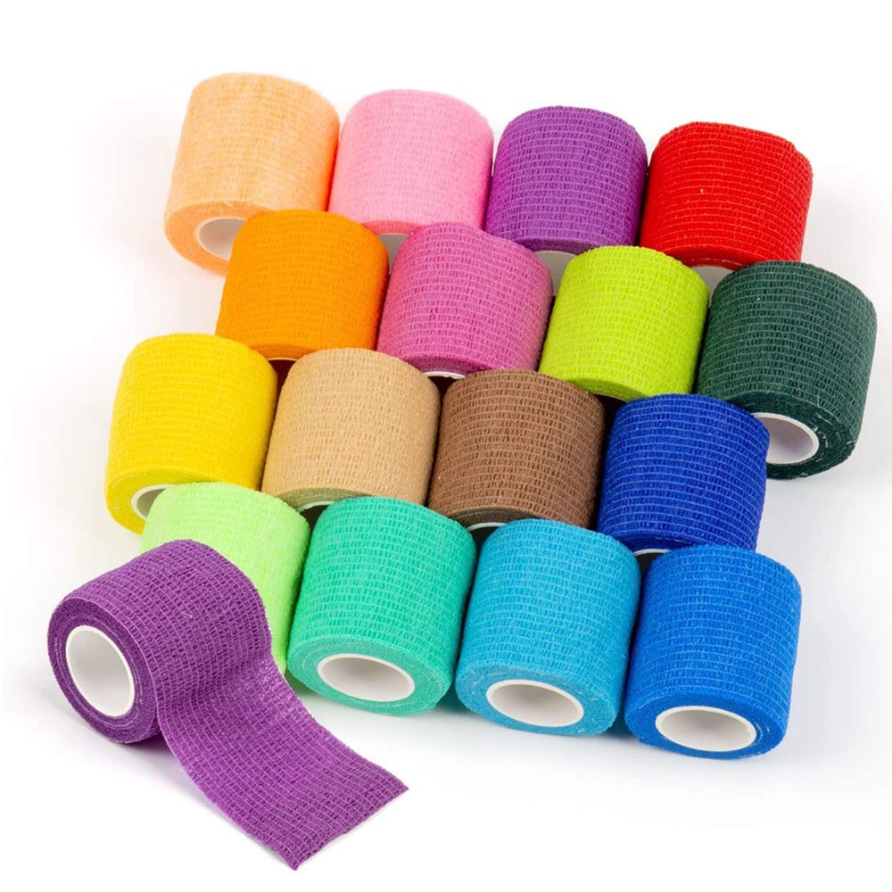 Cuộn băng quấn cổ tay/mắt cá chân AVALENTINE bằng vải không dệt co giãn thoáng khí 4.5m nhiều màu sắc dùng một lần