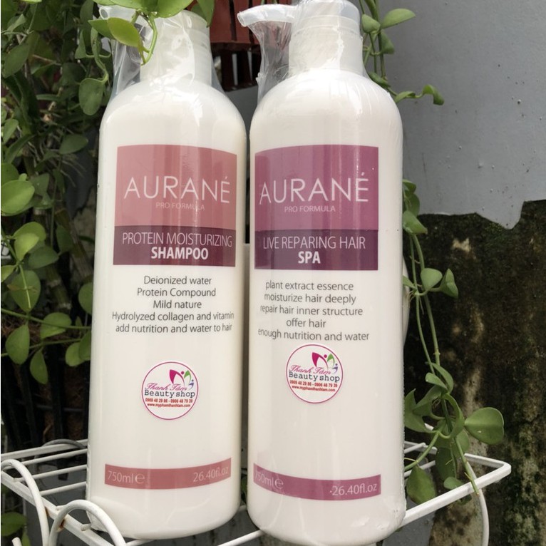 Bộ dầu gội hấp Aurane Protein Moisturizing 750mlx2