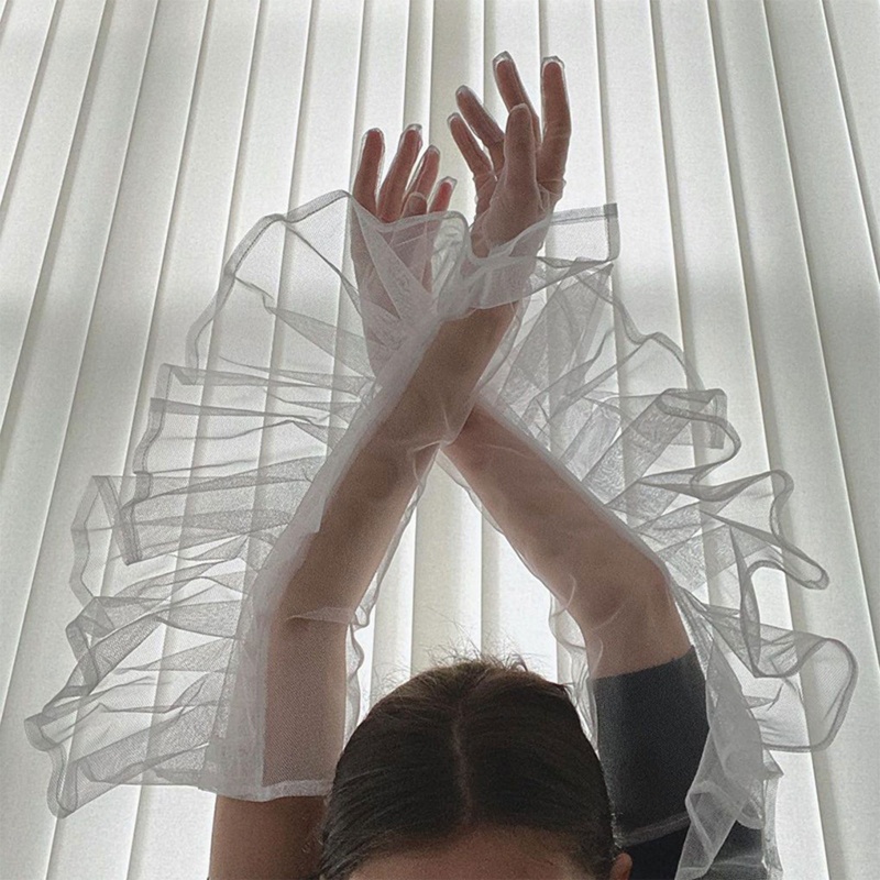 Găng Tay Ren Xuyên Thấu Thời Trang Lolita Cho Nữ