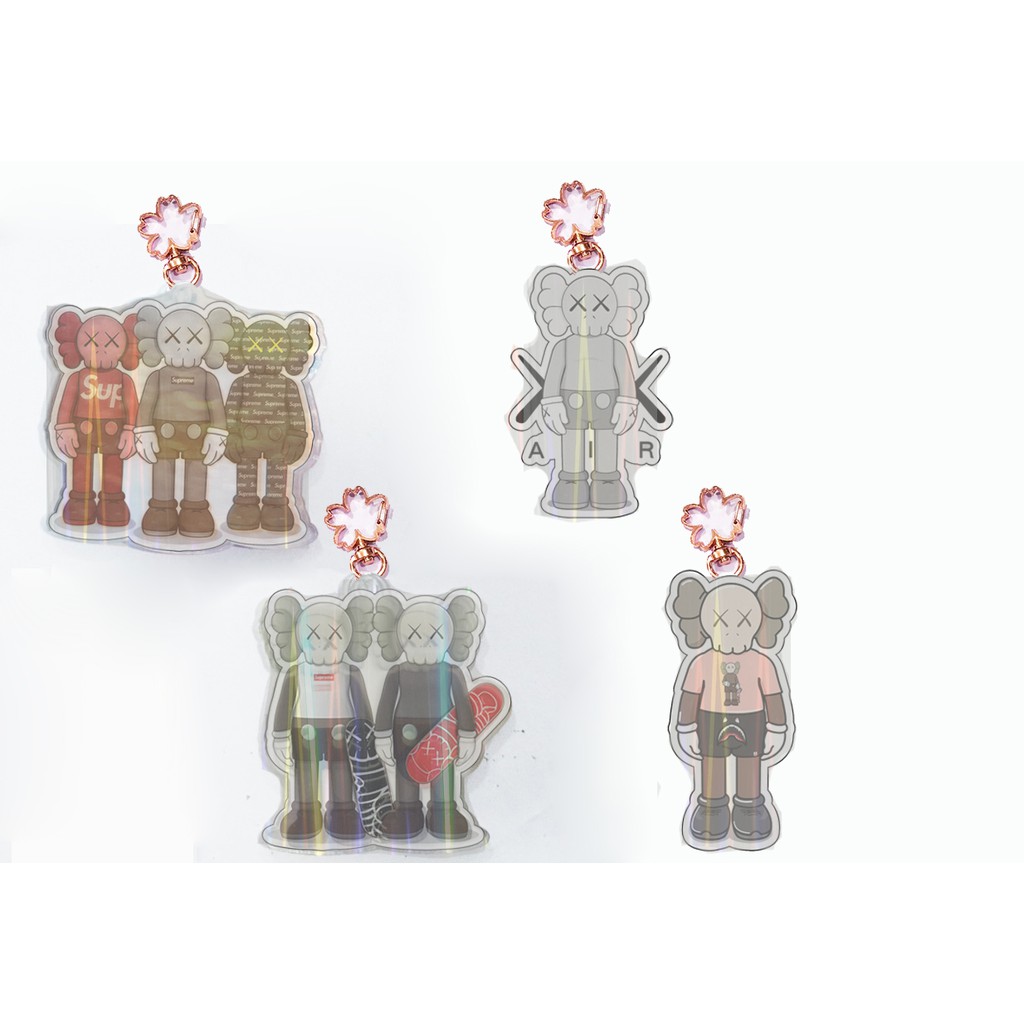 Móc chìa khoá trần tình lệnh mica hologram  MKMH25 kaws tiêu chiến vương nhất bác cute dễ thương hoạt hình thần tượng