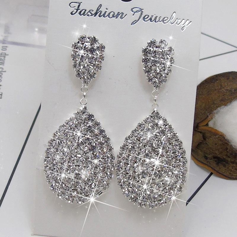 925 Stud Earring Shining Earrings Fine Jewelry Woman Anti Allergy Diamonds Fashion Women Trendy Party