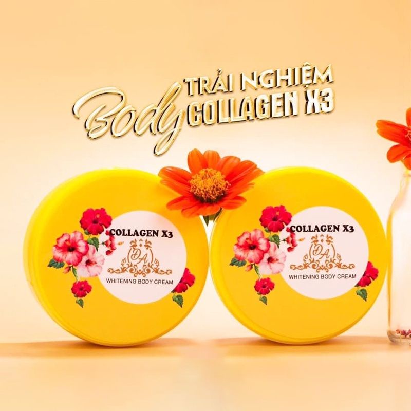 Kem Body Collagen X3, Kem Dưỡng Trắng Da Toàn Thân 300ml