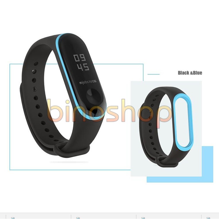 Dây đeo thay thế Xiaomi Miband 4 Viền màu - Mijobs