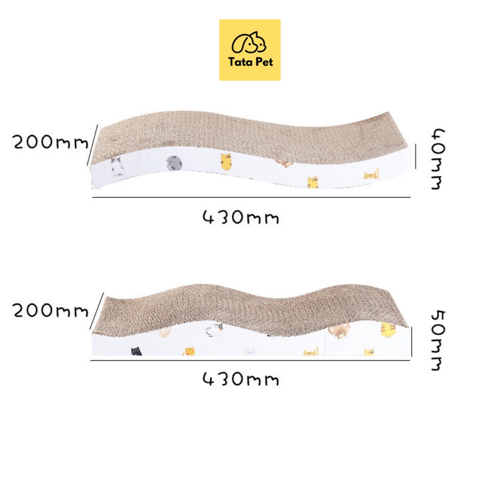 Bàn cào móng giá rẻ cho mèo, THẢM CÀO MÓNG (CM19.3) TATA PET