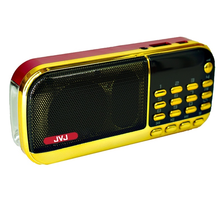 Loa nghe pháp mini JVJ J-836S 2 Pin sử dụng thẻ nhớ,USB học tiếng anh, đài FM, đèn pin siêu sáng