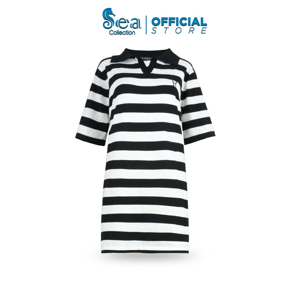 Đầm Polo Len Sọc Nữ Sea Collection 7789