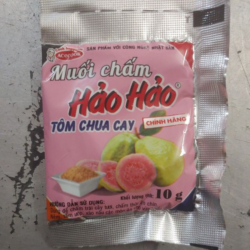 Muối chấm hảo hảo tôm chua cay gói 10g