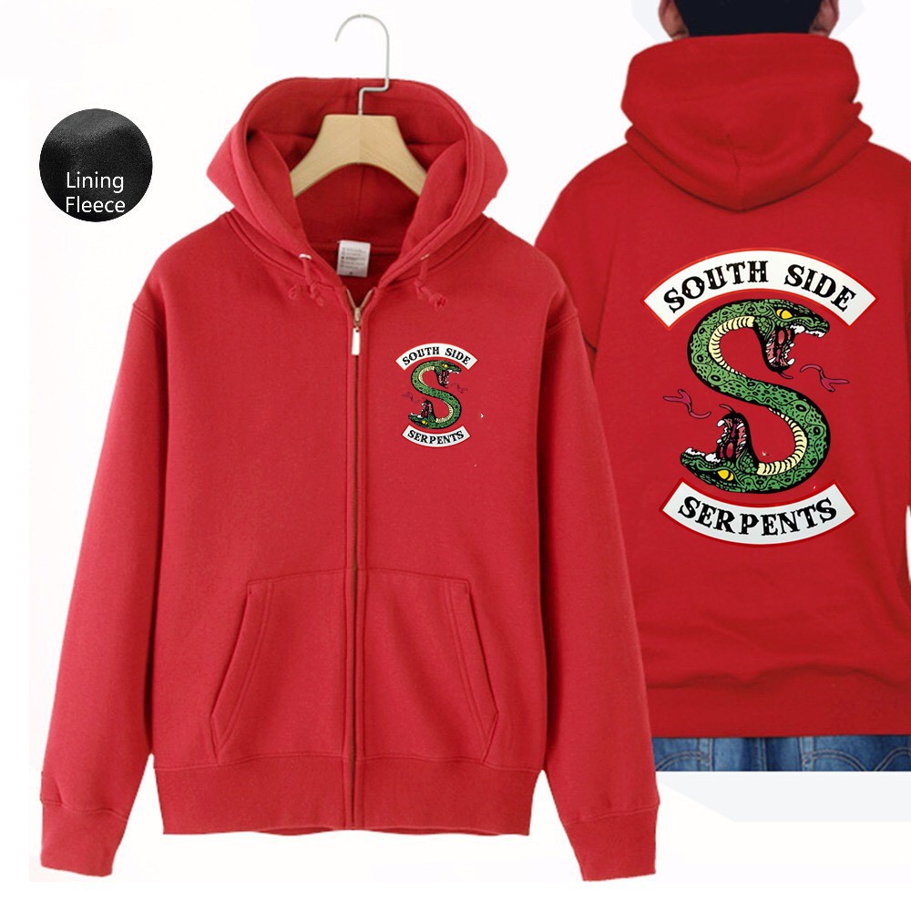 Áo khoác Hoodies Zip unisex Loại Dày In rồng may mắn C062