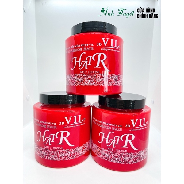 DẦU XẢ TÓC SIÊU MỀM MƯỢT, GIỮ MÀU NHUỘM - VIL HAIR 3D