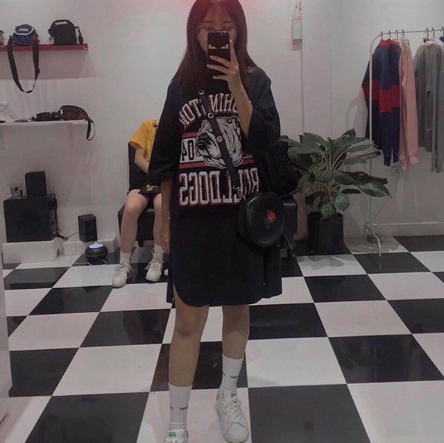 ĐẦM THUN SUÔNG BULLDOG OVERSIZE DRESS - ĐẦM FROM RỘNG