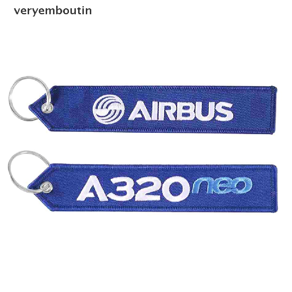 Móc khóa thêu tên máy bay Airbus A320