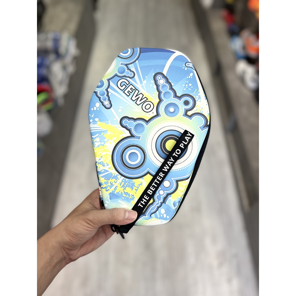 Bao Vợt Bóng Bàn Gewo Chính Hãng - Màu Xanh Ngọc - Thiết Kế Bao To , Rãnh Sau Rộng - Có Ngăn Đựng Phụ Kiện Linh Tinh