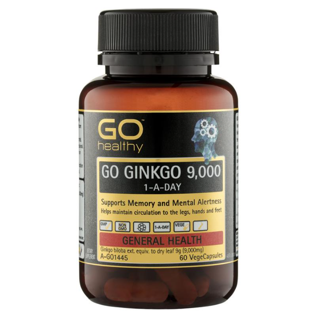 Viên uống bổ não Go Ginkgo 9000, lọ 60 viên