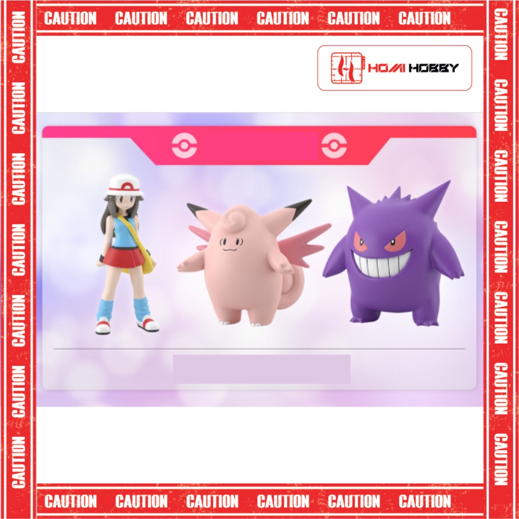Mô hình Pokemon Bandai Scale World 1/20 Leaf and Gengar and Cleafable