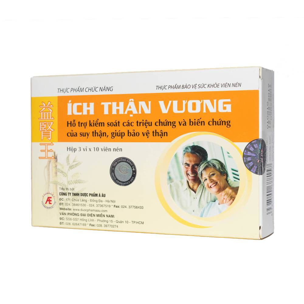 ÍCH THẬN VƯƠNG - Hỗ trợ kiểm soát các triệu chứng và biến chứng của suy thận, giúp bảo vệ thận.