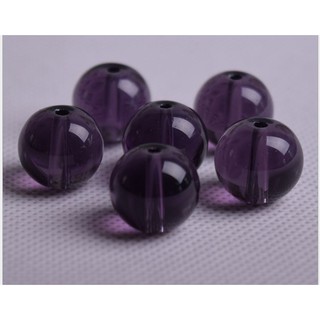 1kg hạt đá nhân tạo màu tím than làm vòng size 4-6-8-10mm (màu 6)