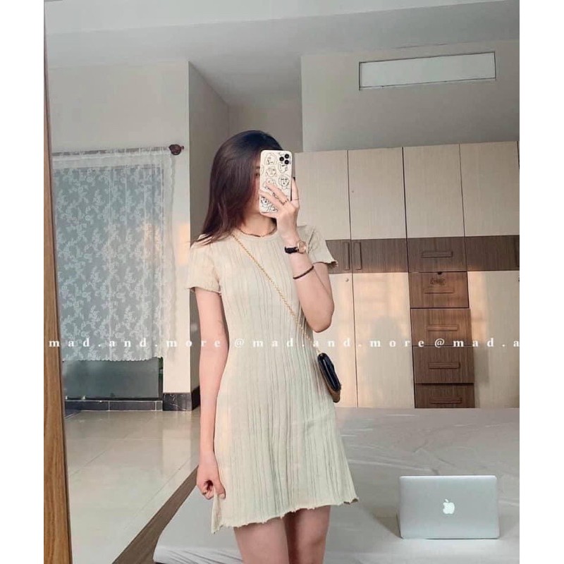 Hàng oder váy dệt kim ngăn tay