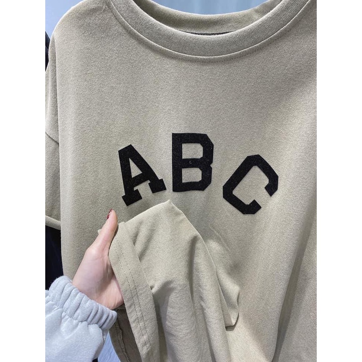 Áo thun Unisex nam nữ form rộng in chữ A B C - Zadola fashion