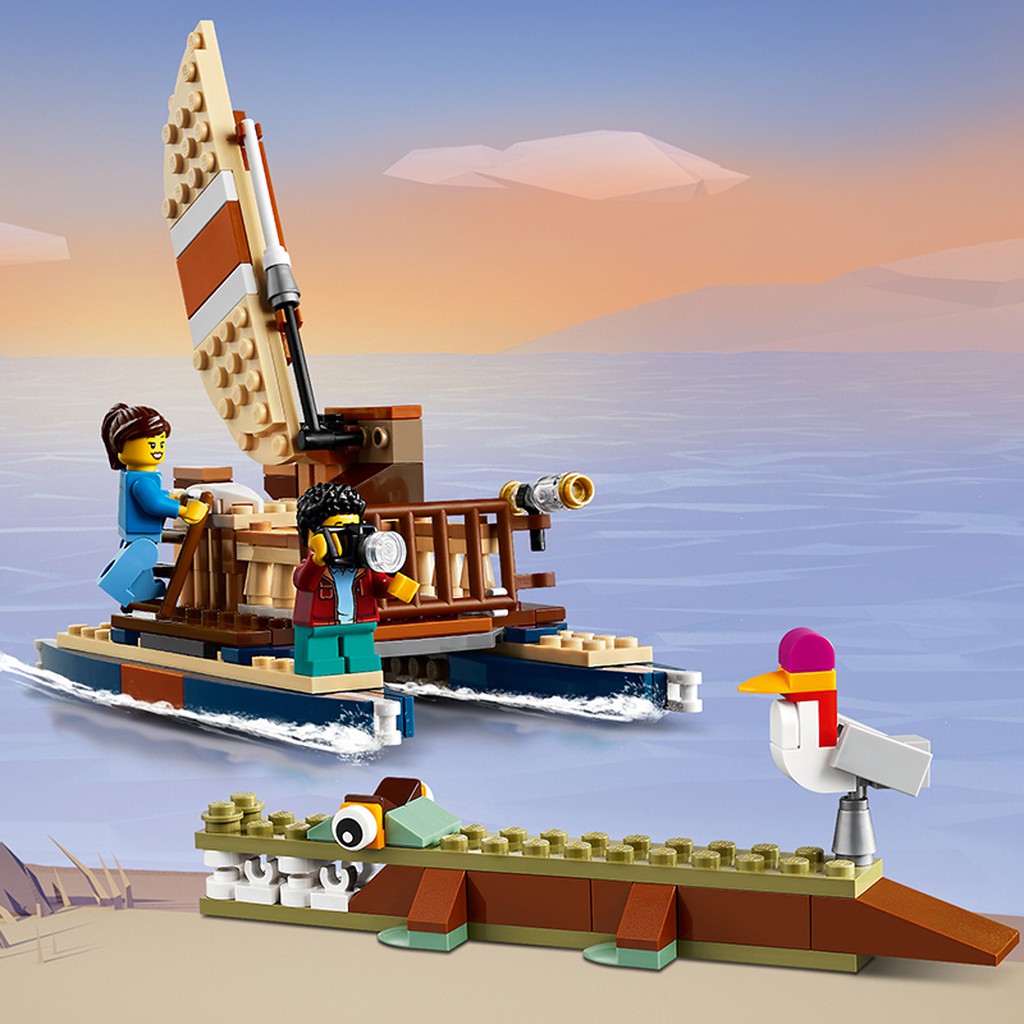 [Mã LIFEMC11M1B giảm 80K đơn 250K] Đồ Chơi Lắp Ráp LEGO CREATOR Nhà Cây Safari 31116 Cho Bé Trên 7 Tuổi