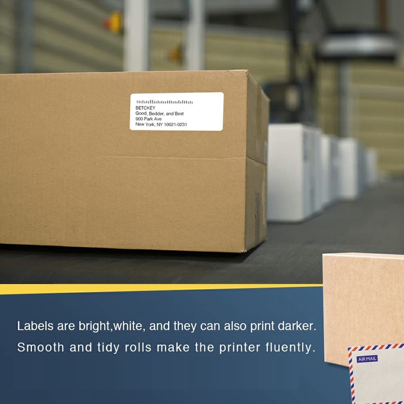 Bộ 5 Cuộn Nhãn Dán Nhiệt 38mmx90mm DK-11208 DK 11208 Cho Máy In Brother QL