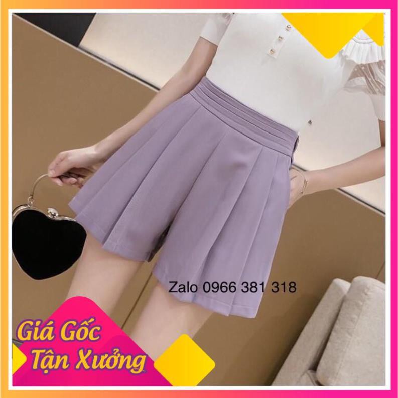 MẶC LÀ SANG xả kho cắt lỗ hàng cao cấp mã C208 short nữ xếp ly cạp sang chảnh