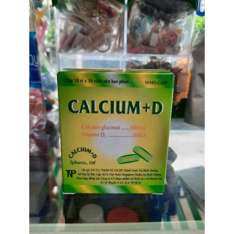 Viên Uống CALCIUM- D  ⚡ CAM KẾT CHÍNH HÃNG ⚡ Bổ sung Calci và vitamin D3