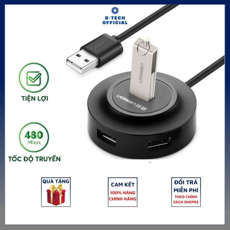 Bộ chia USB HUB 4 cổng USB 2.0 UGREEN 20277