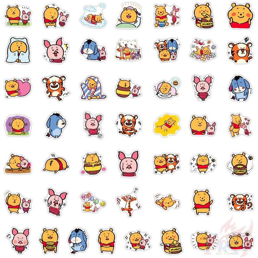 DISNEY Set 100 Miếng Dán Hoạt Hình Dễ Thương