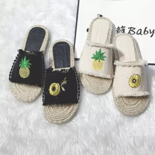 <ORDER QUẢNG CHÂU>Dép cói quả dứa (KÈM HÌNH THẬT)