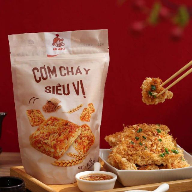 [MUA 5 TẶNG 1 SATE] BÁNH TRÁNG ABI - CƠM CHÁY SIÊU VỊ