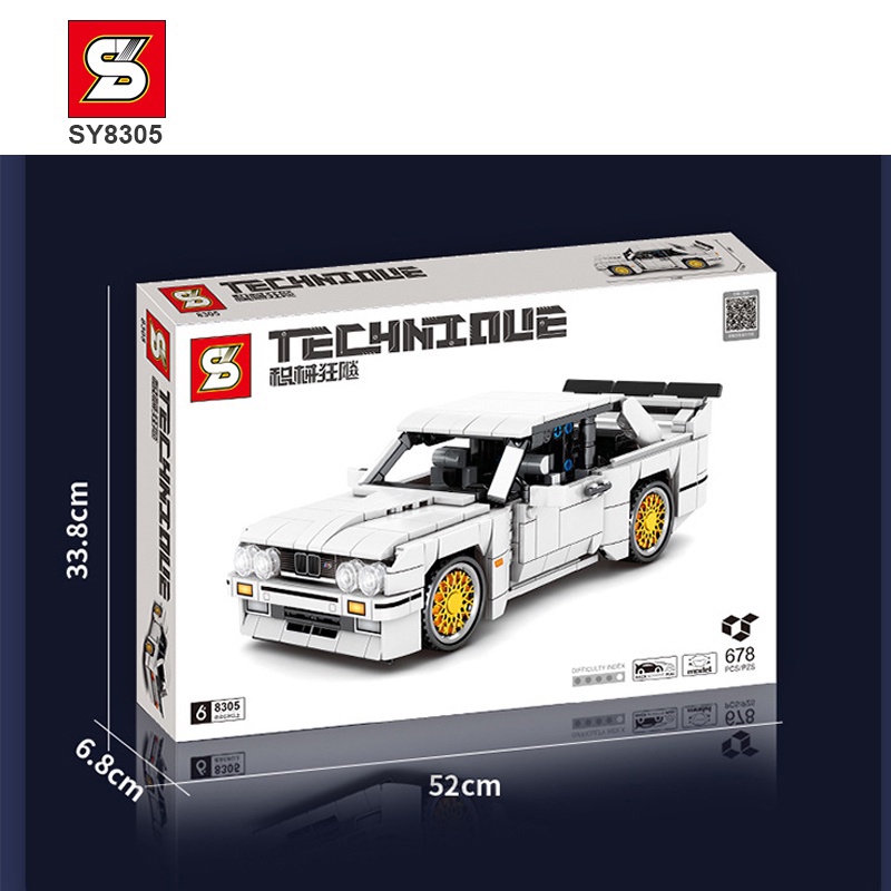 Đồ chơi lắp ráp xe Technic mô hình Xe Đua BMW E30 – SY BLOCK 8305