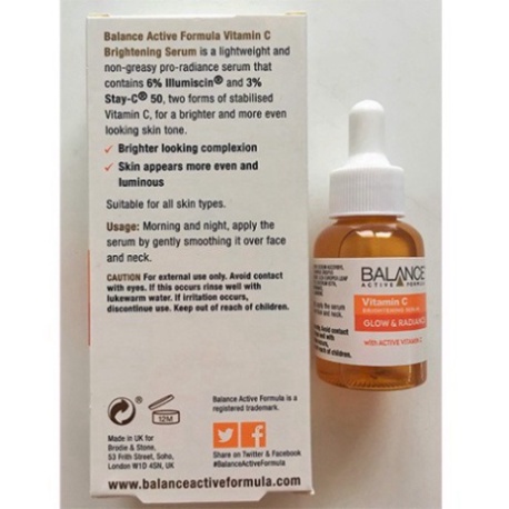 Serum Làm Sáng Balance Vitamin C Brightening 30ml